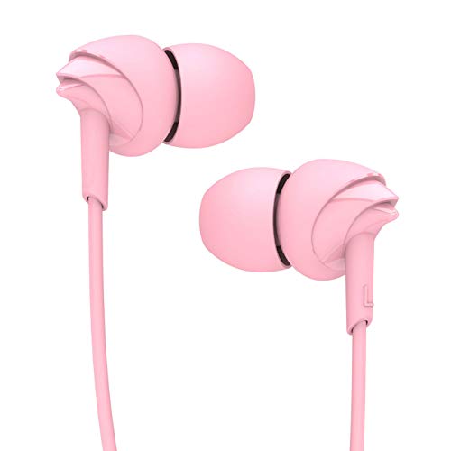Product Cover Boat BassHeads 100 Hawk Inspired Earbud Headphones with Mic (Taffy Pink)