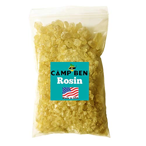 Product Cover CAMP BEN Pine Rosin - Tree Resin - for Making Food Safe Beeswax Food Wraps, Natural Hand Grip Enhancer - Baseball, Softball, Tennis, Rodeo and Rough Stock Bucking, Bull Riding, Gum Nugget Rock Form