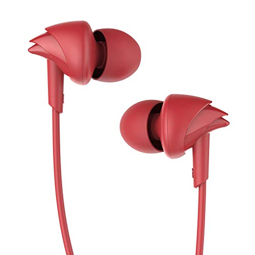Product Cover Boat BassHeads 100 Hawk Inspired Earbud Headphones with Mic (Furious Red)
