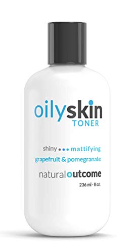 Product Cover Oily Skin Control Face Toner by Natural Outcome Skincare - Grapefruit & Pomegranate Facial Astringent - w/ Witch Hazel & Aloe Vera, Alcohol Free 8 oz