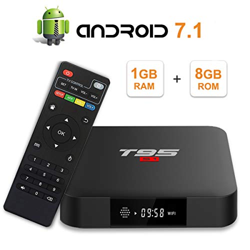 Product Cover T95 S1 Android 7.1 tv Box with 1GB RAM/8GB ROM Amlogic S905W Quad-core Digital Display HDMI HD Support 2.4G WiFi 3D 4K