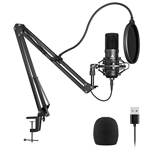Product Cover USB Microphone Kit 192KHZ/24BIT Plug & Play MAONO AU-A04 USB Computer Cardioid Mic Podcast Condenser Microphone with Professional Sound Chipset for PC Karaoke, YouTube, Gaming Recording
