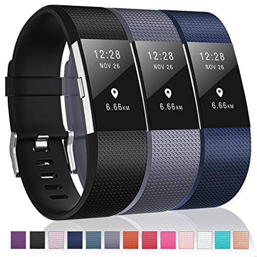 Product Cover Humenn Bands Compatible with Fitbit Charge 2, 3 Pack Classic & Special Edition Replacement Bands for Fitbit Charge 2, Women Men