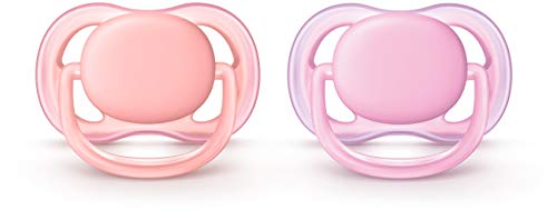 Product Cover Philips Avent Ultra Air Pacifier, 0-6 months, pink/peach, 2 pack, SCF245/20