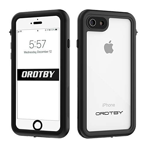 Product Cover ORDTBY iPhone 7/8 Waterproof Case, Underwater Full Sealed Cover IP68 Certified for Waterproof Snowproof Shockproof and Dustproof Case for iPhone 7/8 (Clear, 4.7inch)