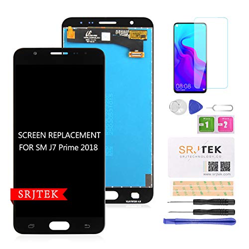 Product Cover Srjtek for Samsung Galaxy J7 Prime Screen Replacement LCD Display Touch Digitizer Glass Sensor G610 G6100 G610F SM- G610M/DS SM-610F/DS On7 2016 Parts,Tempered Glass Film Include