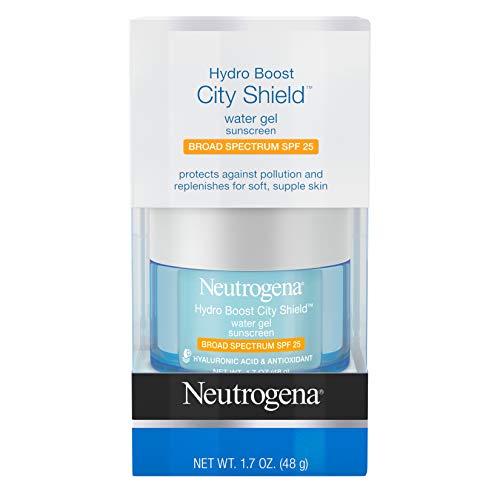 Product Cover Neutrogena Hydro Boost City Shield Water Gel with Hydrating Hyaluronic Acid, Antioxidants, and Broad Spectrum SPF 25 Sunscreen, Oil-Free, Alcohol-Free, Non-Comedogenic, 1.7 oz