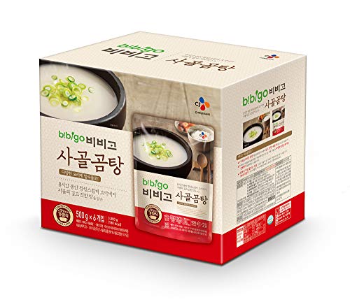 Product Cover bibigo Korean Beef Bone Broth Soup, Ready-to-Eat, 17.6 Ounce (6-Pack)