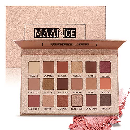 Product Cover Eyeshadow Palette 18 Colors Highly Pigmented Eye Shadow Palette, 11 Matte + 7 Shimmer, Long Lasting Waterproof Colorful Eyeshadows Cosmetics