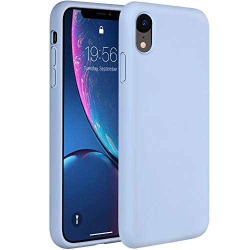 Product Cover Miracase Liquid Silicone Case Compatible with iPhone XR 6.1 inch (2018), Gel Rubber Full Body Protection Shockproof Cover Case Drop Protection Case (Clove Purple)