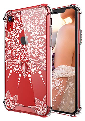 Product Cover Case for iPhone XR,Cutebe Shockproof Series Hard PC+ TPU Bumper Protective Case for Apple iPhone XR 6.1 Inch 2018 Release Mandalas