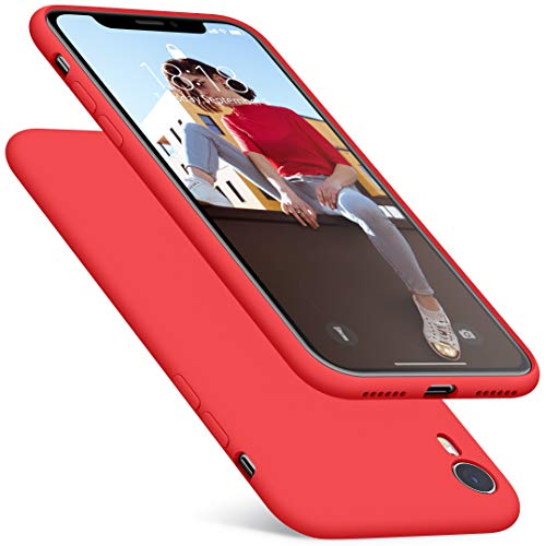 Product Cover DTTO iPhone XR Case, [Romance Series] Silicone Case with Hybrid Protection for Apple iPhone XR 6.1 Inch - Apple Red