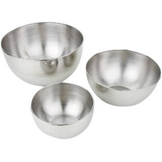 Product Cover LIEFDE Stainless Steel Mixing & Serving Bowl (Set of 3) Size : 20,25,30 cm