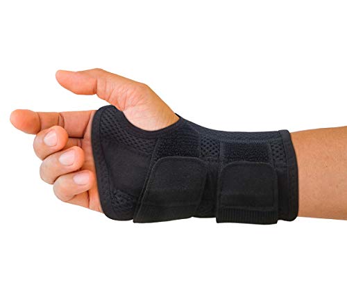 Product Cover Carpal Tunnel Wrist Brace for Men and Women - Day and Night Therapy Support Splint for Relief of Arthritis, Wrists, Arm, Thumb and Hand Pain - Adjustable Straps (Right Hand - Large-XL)