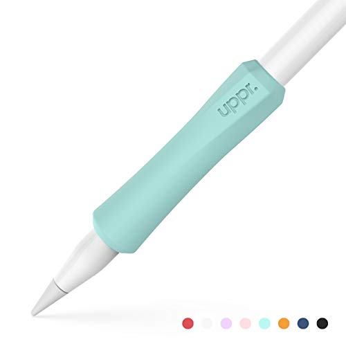 Product Cover UPPERCASE NimbleGrip Premium Silicone Ergonomic Grip Holder, Compatible with Apple Pencil and Apple Pencil 2 (1 Pack, Mint)