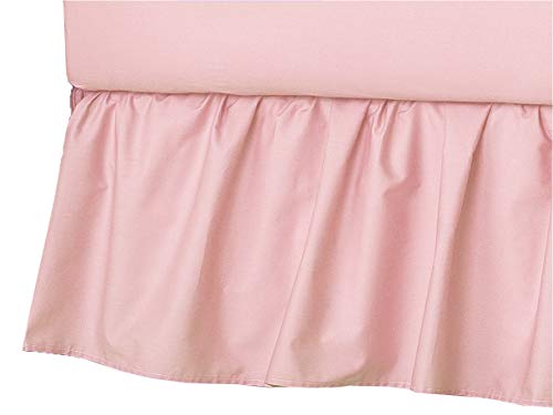 Product Cover American Baby Company Ultra Soft Microfiber Ruffled Porta/Mini-Crib Skirt, Blush Pink, for Girls