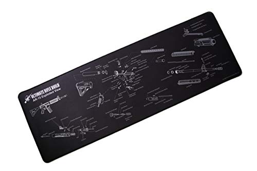 Product Cover Ultimate Gun Cleaning Mat with Exploded Parts Diagram; Stitched Edges; 12