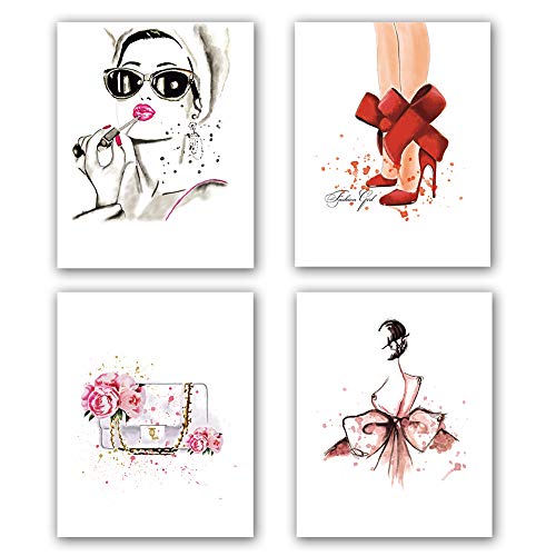 Product Cover Fashion Women Art Print Set of 4 (8