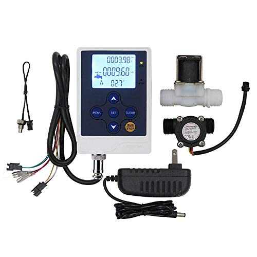 Product Cover DIGITEN Water Flow Control Meter LCD Display Controller+G1/2