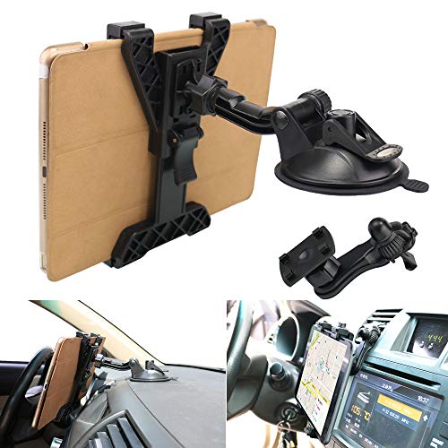Product Cover Tablet Holder Car Air Vent Mount,OHLPRO Universal Dashboard Windshield 2-in-1 Cradle TPU Suction Sticky Gel for iPad/iPad Mini Samsung Galaxy Size 6