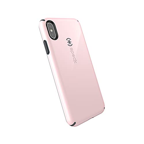 Product Cover Speck Products CandyShell iPhone XS Max Case, Quartz Pink/Slate Grey