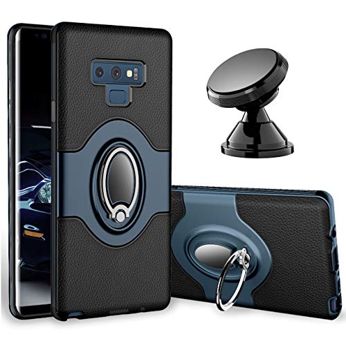 Product Cover Samsung Galaxy Note 9 Case - eSamcore Ring Holder Kickstand Cases + Dashboard Magnetic Phone Car Mount [Navy Blue]