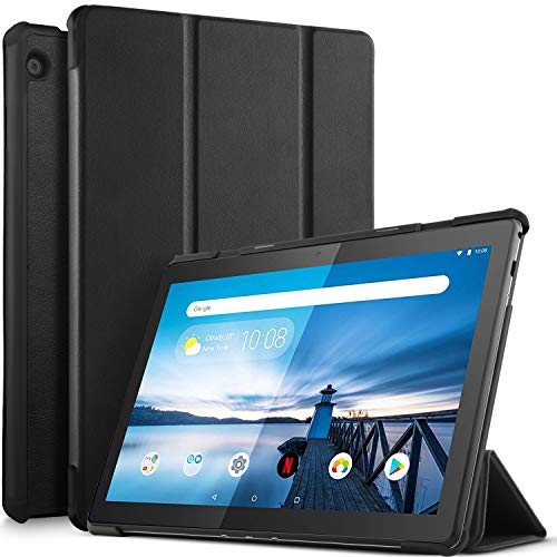 Product Cover IVSO Case for Lenovo TAB M10 Tablet, Ultra Lightweight Protective Slim Smart Cover Case for Lenovo TAB M10 2018 Released Tablet (Black)