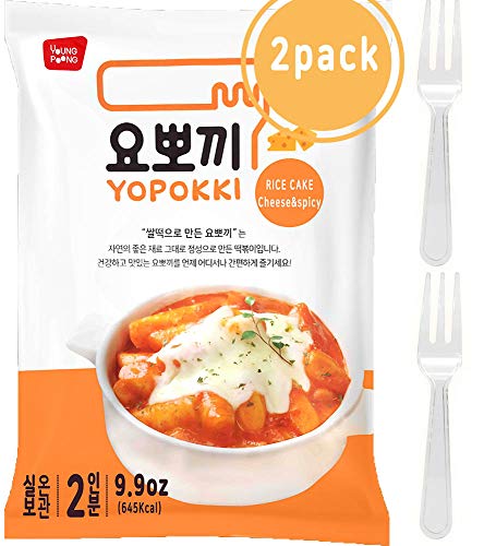 Product Cover Instant Cheese Tteokbokki Rice Cake | Pack Of 2 Popular Korean Snack With A Spicy Sauce (cheese)