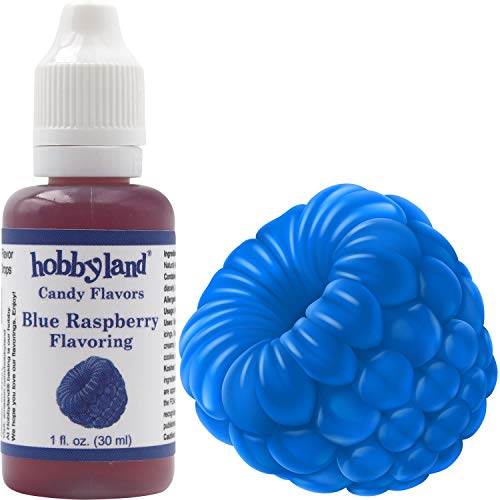 Product Cover Hobbyland Candy Flavors (Blue Raspberry Flavoring, 1 Fl Oz), Blue Raspberry Concentrated Flavor Drops