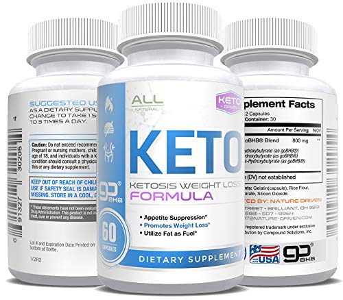 Product Cover Keto Pills - Weight Loss for Men and Women - goBHB Formula - Ketosis Fat Burn - BHB Salts - Boost Energy - Burn Fat Fast - Reach Ketosis Fast - Appetite Suppressant - 30 Day Supply