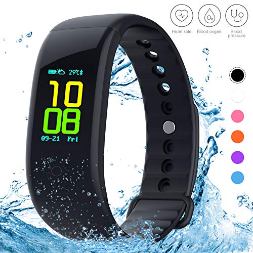 Product Cover Yeartown Fitness Tracker, Activity Tracker OLED Color Screen Watch Smart Wristband with Heart Rate Test, IP67 Waterproof Sports Bracelet with Steps, Mileage Trails, Calorie Monitoring etc