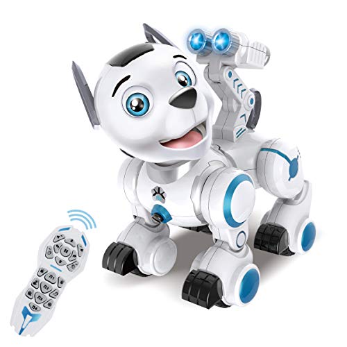 Product Cover fisca Remote Control Robotic Dog RC Interactive Intelligent Walking Dancing Programmable Robot Puppy Toys Electronic Pets with Light and Sound for Kids Boys Girls Age 6, 7, 8, 9, 10 and Up Year Old