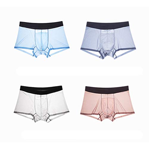 Product Cover nod gogo Super Breathable Ice Silk Sexy Men Underwear Fast Drying Boxer Briefs Low Rise Trunk