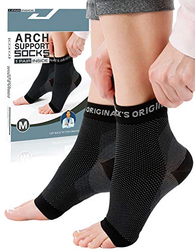 Product Cover Dr. Frederick's Original Arch Support Socks - 1 Pair - Plantar Fasciitis Socks - Medium