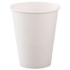 Product Cover SOLO 378W-2050 Single-Sided Poly Paper Hot Cup, 8 oz. Capacity, White (Case of 1,000)
