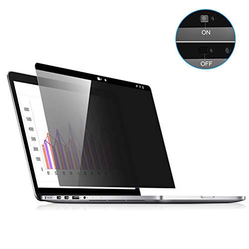 Product Cover MacBook Pro 15 Privacy Screen,Laptop Webcam Cover- Privacy Screen Protector Compatible MacBook pro 15.4 inch (Late 2016-2019 Including Touch Bar) Anti-Spy Filter fit Privacy for MacBook
