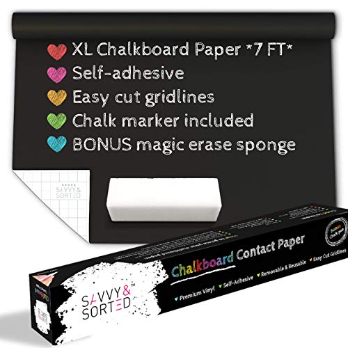 Product Cover XL Black Chalkboard Contact Paper - 7 FEET (17.7