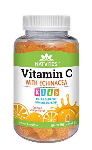 Product Cover Natvites Vitamin C with Echinacea Pectin Gummies for Kids 120 Count