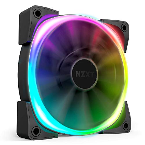 Product Cover NZXT AER RGB 2 - HF-28120-B1 - 120mm - Advanced Lighting Customizations - Winglet Tips - Fluid Dynamic Bearing - LED RGB PWM Fan for Hue 2 - Single (HUE2 Lighting Controller Not Included)