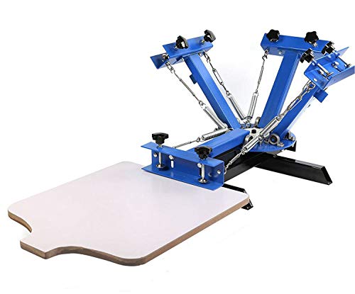 Product Cover SHZOND Screen Printing Press 4 Color 1 Station Silk Screen Machine 21.7