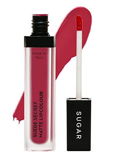Product Cover SUGAR Cosmetics Suede Secret Matte Lipcolour 15 Fleece Fuchsia (Deep Fuchsia), 6ml