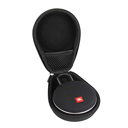 Product Cover Hermitshell Travel Case Fits JBL Clip 3 Portable Waterproof Wireless Bluetooth Speaker (Black)