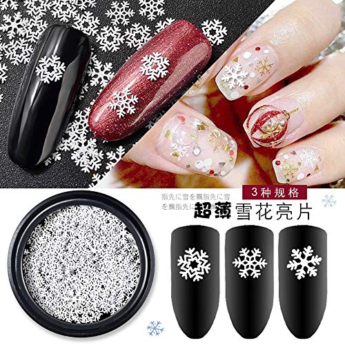 Product Cover 5x5mm Christmas Snowflakes Ultrathin Nail Sequins Nail Flakes Sequins 2019 Best Selling DIY Nail Accessories Decoration