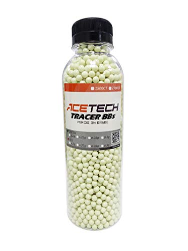 Product Cover ACETECH Airsoft Gun Glow in Dark Tracer BBS Green (Green 0.25g 2700CT)