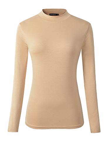 Product Cover Veranee Women's Long Sleeve Slim Fit Turtleneck Basic Layering T-Shirt