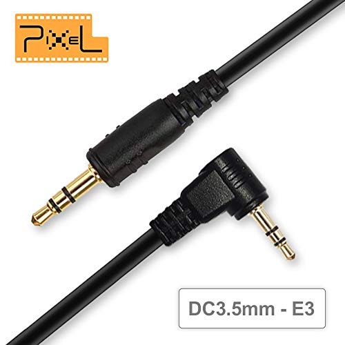 Product Cover Camera Shutter Connecting Cable Cord 3.5mm-E3 for Canon Rebel PowerShot Pentax Samsung Sigma Cameras with Pixel Shutter Remote Control TW-283 Series