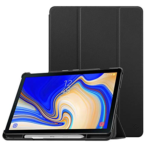 Product Cover Fintie Slim Case for Samsung Galaxy Tab S4 10.5 2018 with S Pen Holder, Ultra Thin Tri-Fold Stand Cover with Auto Sleep/Wake for Samsung Tab S4 10.5 Inch Tablet SM-T830/T835/T837, Black