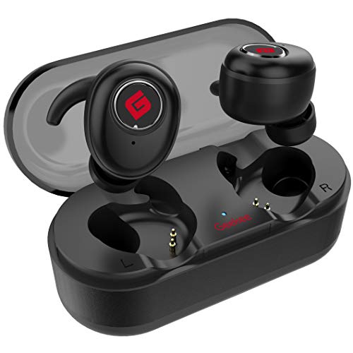 Product Cover True Wireless Earbuds Bluetooth 5.0 Headphones, Sports in-Ear TWS Stereo Mini Headset w/Mic Extra Bass IPX5 Waterproof Low Latency Instant Pairing 15H Battery Charging Case Noise Cancelling Earphones