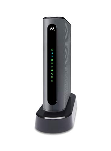 Product Cover MOTOROLA MT7711 24X8 Cable Modem/Router with Two Phone Ports, DOCSIS 3.0 Modem, and AC1900 Dual Band WiFi Gigabit Router, for Comcast XFINITY Internet and Voice
