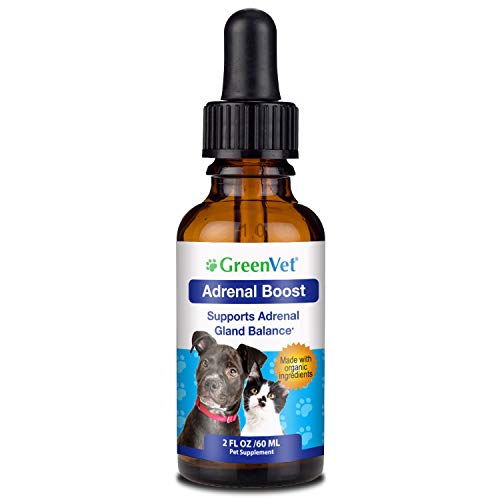 Product Cover Green Vet Best Canine Cushings Drops - Premium Adrenal Support for Dogs - Dog Herbal Cushings Supplement for Overall Health and Wellbeing